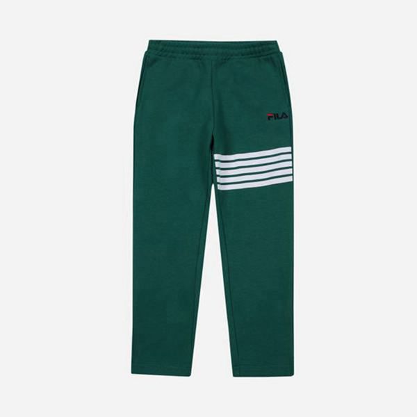 Fila Track Warm Up Fleece Boy's Jogger Pants - Green,NZ 297-67823